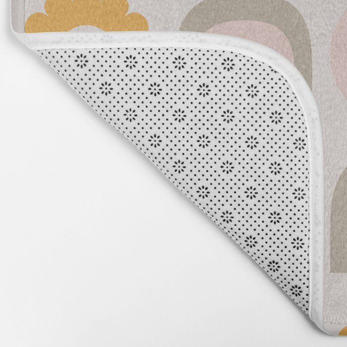 Floral Sunshine Rainbow Pattern Bath Mat Gallery Image 2