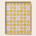 Floral Sunshine Rainbow Pattern Serving Tray Gallery Image 1