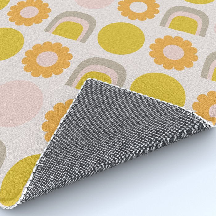 Floral Sunshine Rainbow Pattern Rug Gallery Image 4