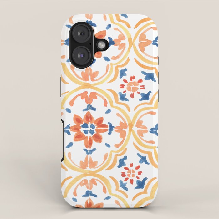 Red and Yellow tiles iPhone Case Gallery Image 1