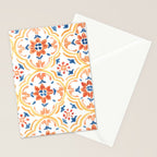 Red and Yellow tiles Stationery Card Gallery Image 2