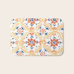 Red and Yellow tiles Bath Mat Gallery Image 1