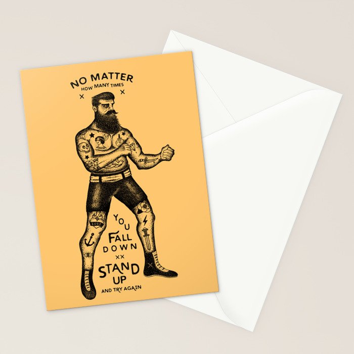 STAND UP AND TRY AGAIN Stationery Card Gallery Image 2