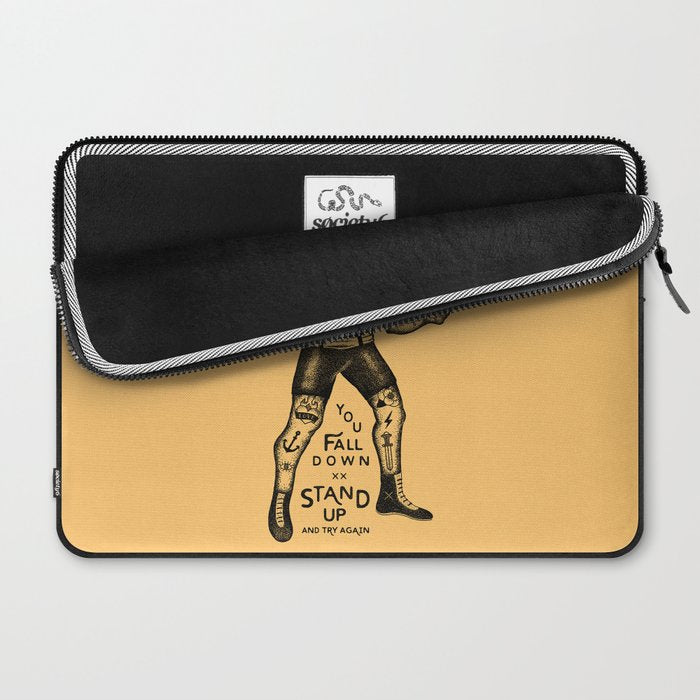 STAND UP AND TRY AGAIN Laptop Sleeve Gallery Image 2