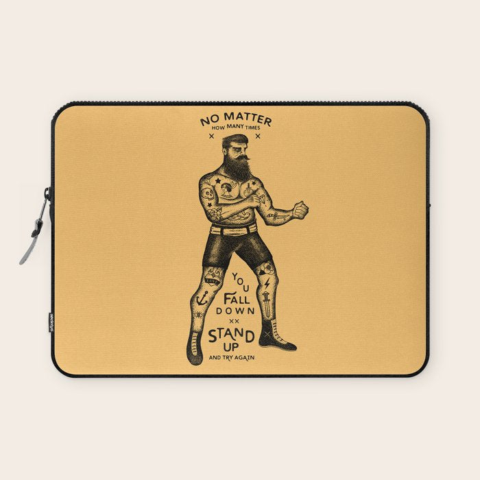 STAND UP AND TRY AGAIN Laptop Sleeve Gallery Image 1