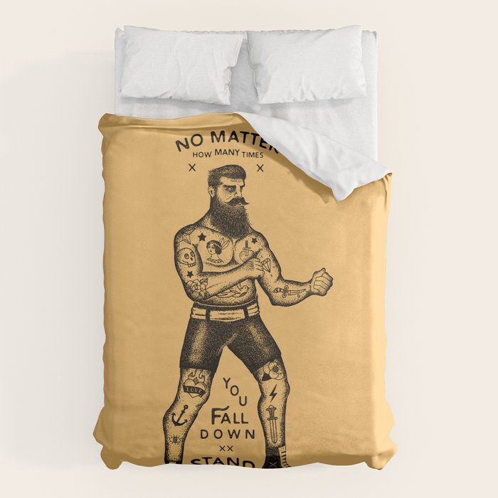 STAND UP AND TRY AGAIN Duvet Cover Gallery Image 6