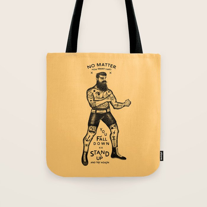 STAND UP AND TRY AGAIN Tote Bag Gallery Image 1