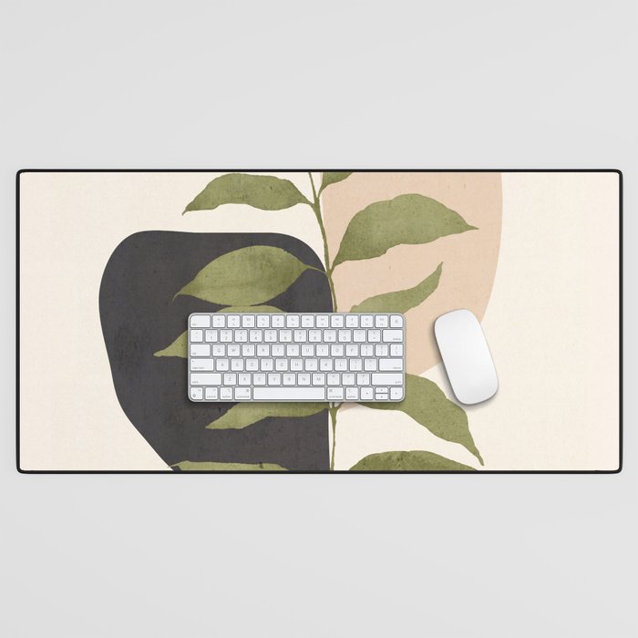 Abstract Art Tropical Leaf 21 Desk Mat Gallery Image 1