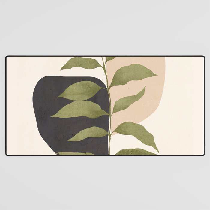 Abstract Art Tropical Leaf 21 Desk Mat Gallery Image 3