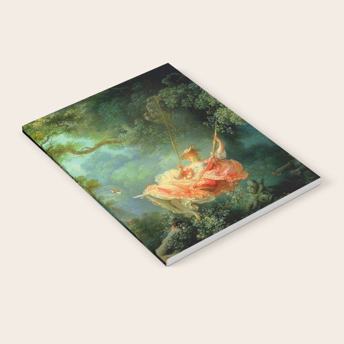 Jean-Honoré Fragonard "The Swing (L'Escarpolette)(The Happy Accidents of the Swing") Notebook Gallery Image 2