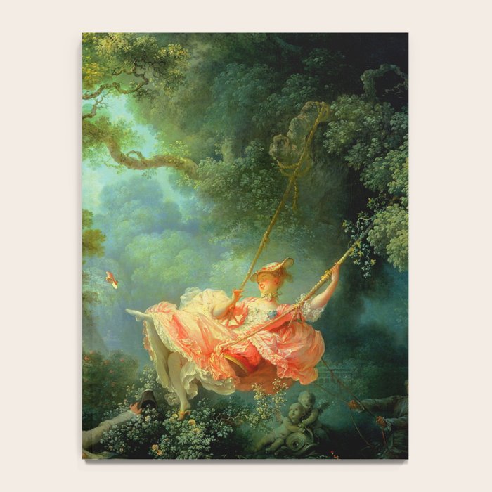 Jean-Honoré Fragonard "The Swing (L'Escarpolette)(The Happy Accidents of the Swing") Notebook Gallery Image 4