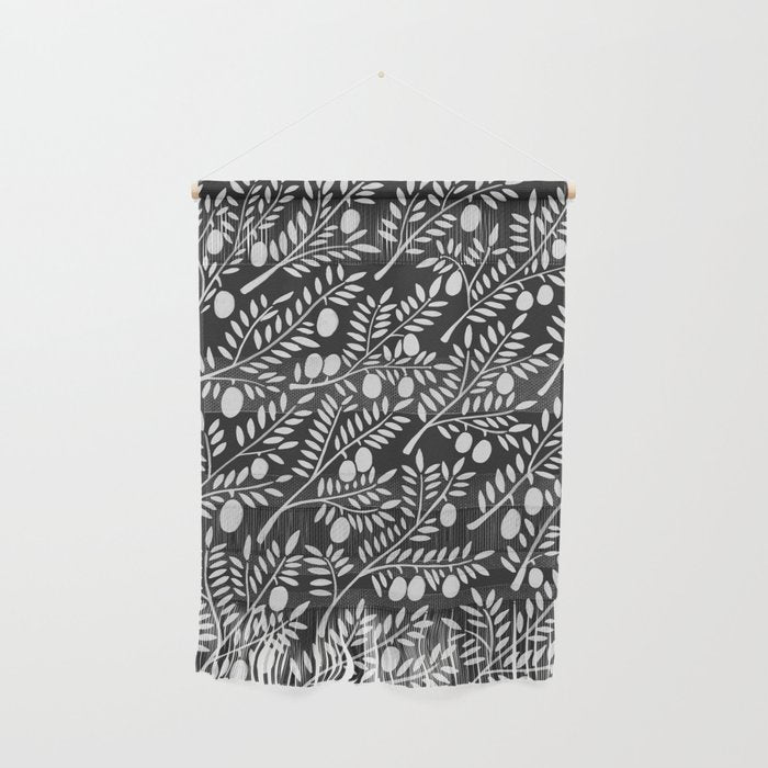 White Olive Branches Wall Hanging Gallery Image 1