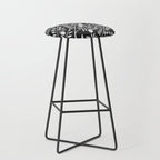 White Olive Branches Stool Gallery Image 1
