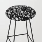 White Olive Branches Stool Gallery Image 2