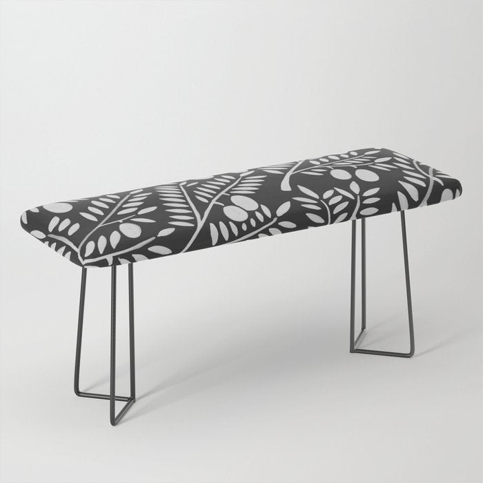 White Olive Branches Bench Gallery Image 1
