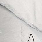 Small Wildflowers Minimalist Line Art Comforter Gallery Image 4