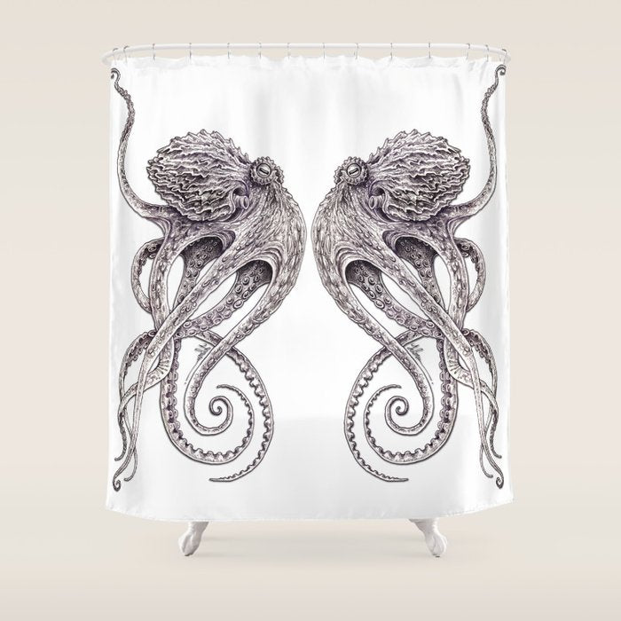 Cephalopod Shower Curtain Gallery Image 1