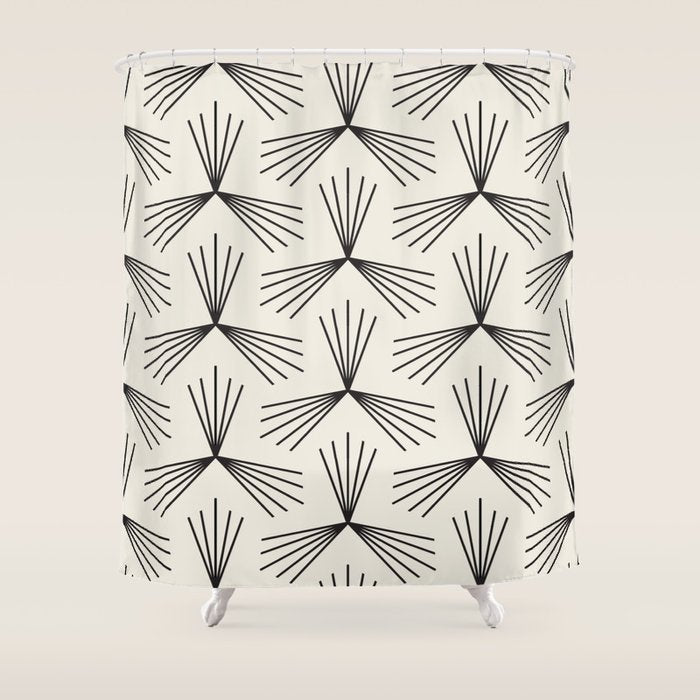 CRUZA WHITE  Shower Curtain Gallery Image 1