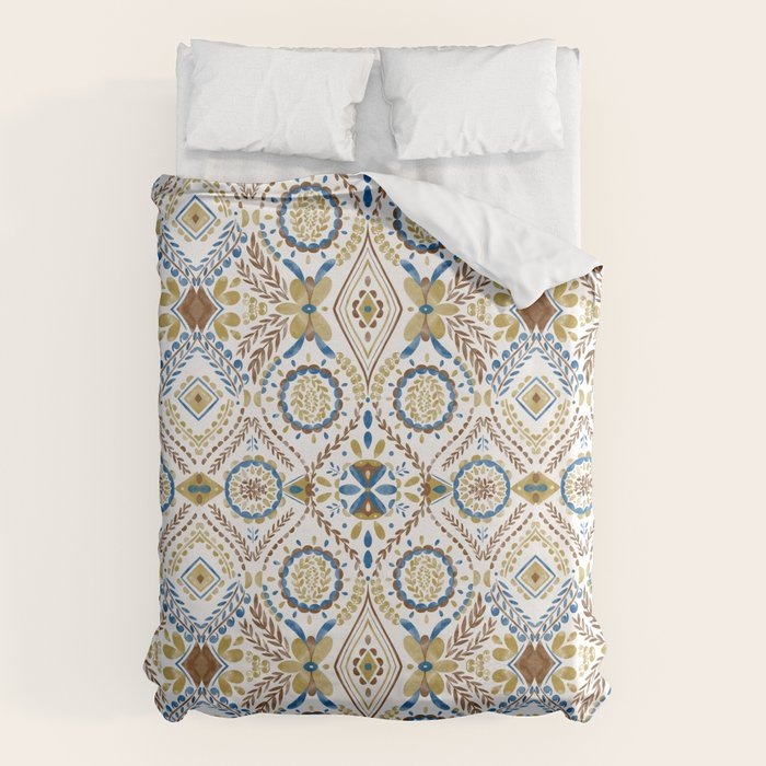 Artisan Tile Essence Flowery Duvet Cover Gallery Image 6