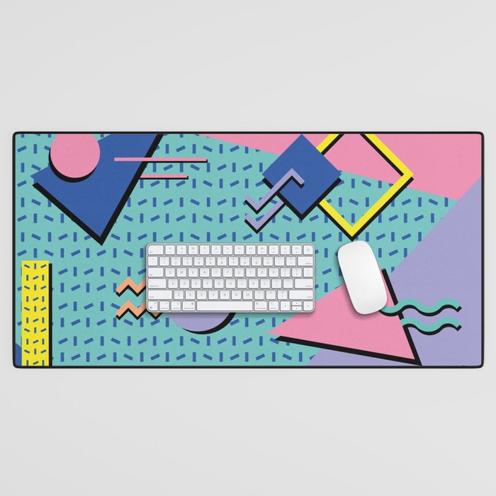 Memphis Pattern 14 - 80s Retro Desk Mat Gallery Image 1