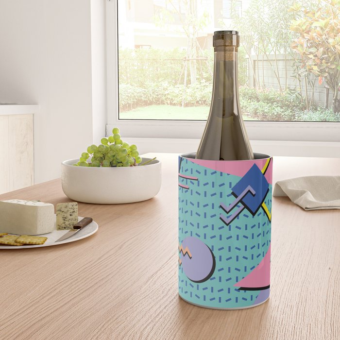 Memphis Pattern 14 - 80s Retro Wine Chiller Gallery Image 4
