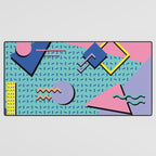 Memphis Pattern 14 - 80s Retro Desk Mat Gallery Image 3