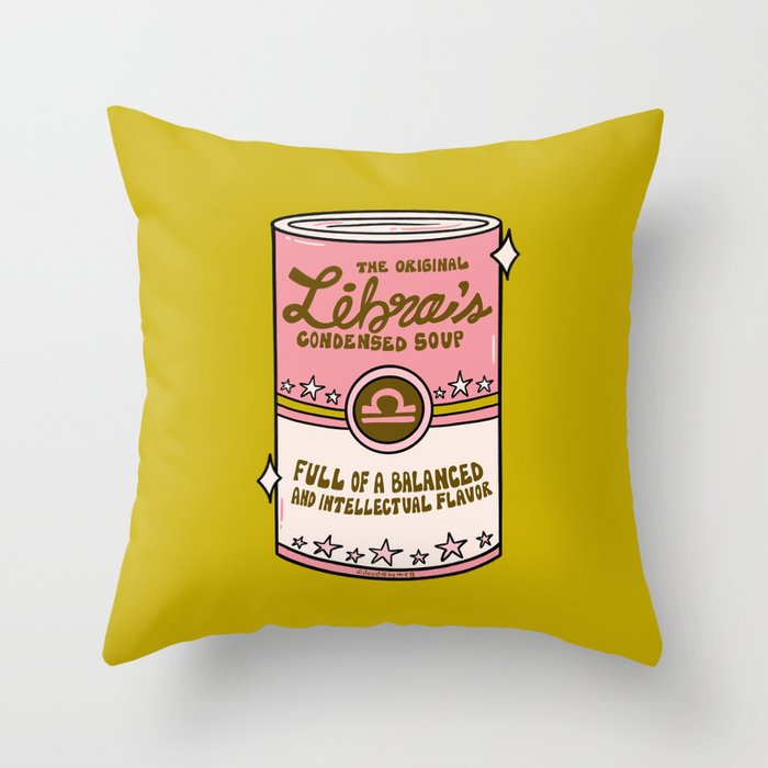 Libra Soup Throw Pillow Gallery Image 6