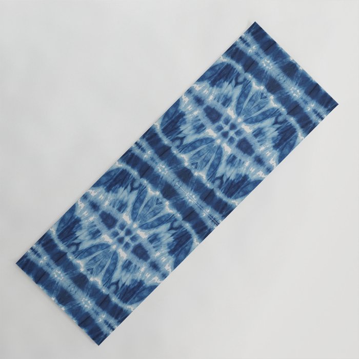 Tie Dye Blues Twos Yoga Mat Gallery Image 1