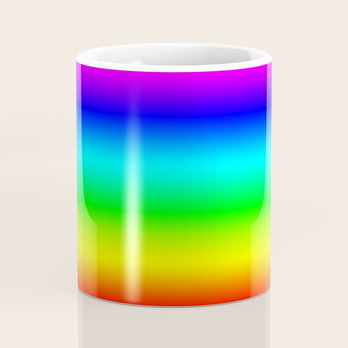 Modern Bright Rainbow Colors Ombre Coffee Mug Gallery Image 4
