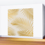 Metallic Gold Tropical Palm Fronds Wall Mural Gallery Image 2