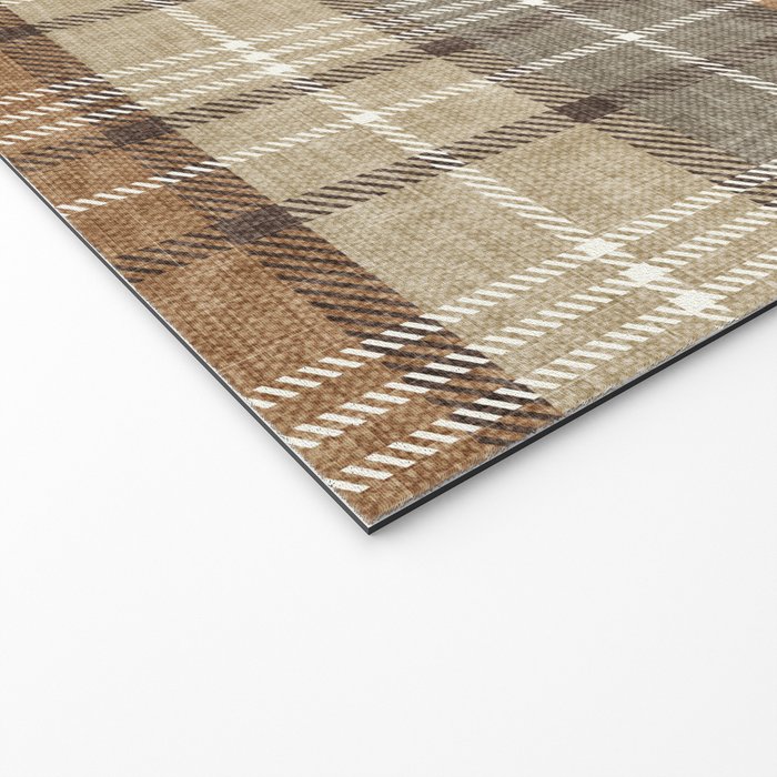 fall plaid - neutral earth tones Welcome Mat Gallery Image 2