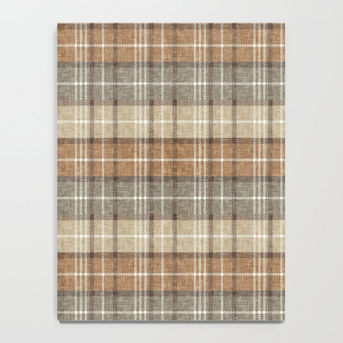 fall plaid - neutral earth tones Notebook Gallery Image 4
