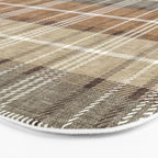 fall plaid - neutral earth tones Bath Mat Gallery Image 3