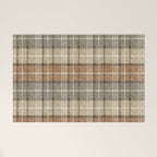 fall plaid - neutral earth tones Welcome Mat Gallery Image 1