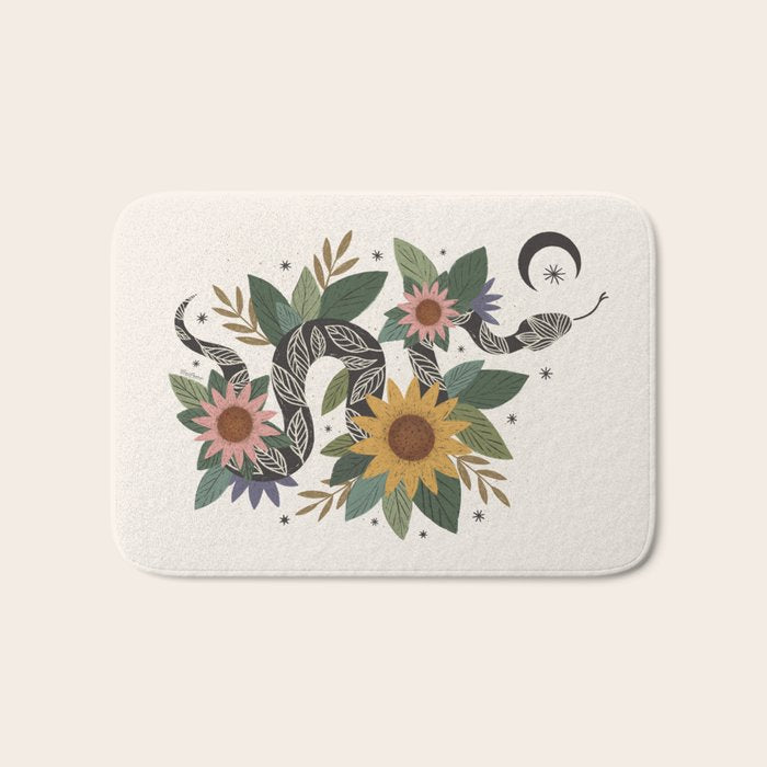 Year of the Snake 2025 - Cream Bath Mat Gallery Image 1