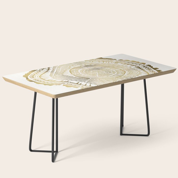 Gold Tree Rings Coffee Table Gallery Image 1