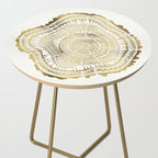 Gold Tree Rings Side Table Gallery Image 2
