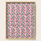 Minimal nordic flower pink Serving Tray Gallery Image 1