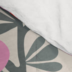 Minimal nordic flower pink Comforter Gallery Image 4