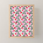 Minimal nordic flower pink Mini Art Print Gallery Image 1