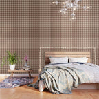 Gingham Plaid Pattern - Coffee Creme Wallpaper Gallery Image 3
