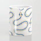 Snake Skeleton - Navy & Gold Palette Coffee Mug Gallery Image 4