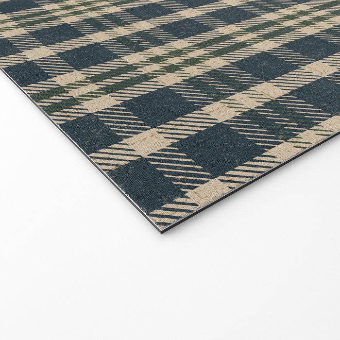 North Country Plaid - classic blue and green Welcome Mat Gallery Image 2