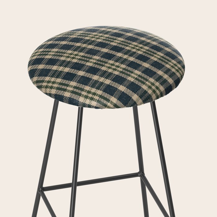 North Country Plaid - classic blue and green Stool Gallery Image 2