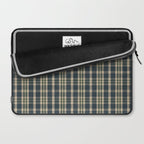 North Country Plaid - classic blue and green Laptop Sleeve Gallery Image 2