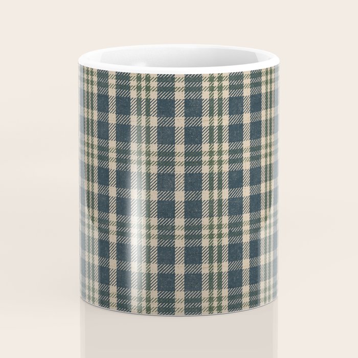 North Country Plaid - classic blue and green Coffee Mug Gallery Image 4