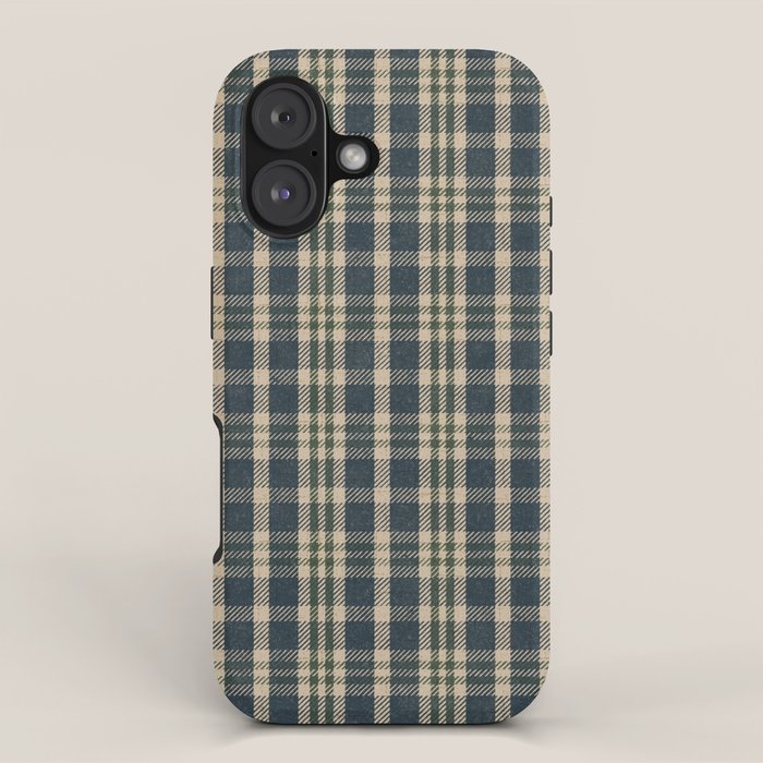 North Country Plaid - classic blue and green iPhone Case Gallery Image 1