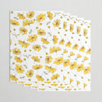 Yellow Cosmos Flowers Wrapping Paper Gallery Image 3
