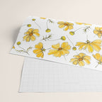 Yellow Cosmos Flowers Wrapping Paper Gallery Image 2