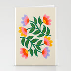 Symmetrical Flowers 1 Stationery Card Gallery Image 2